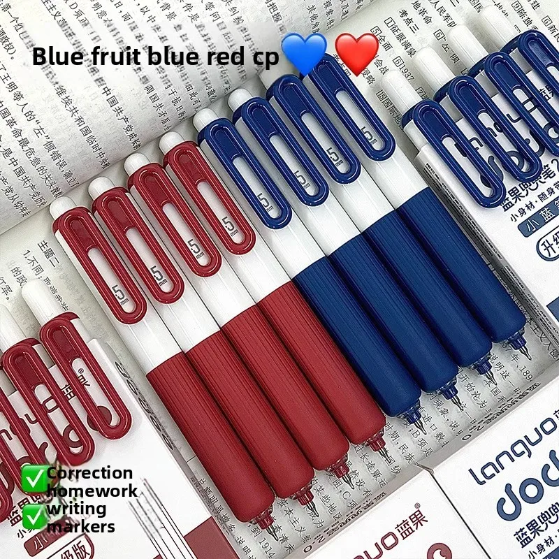 الأزرق هلام القلم 0.5mm السلس الكتابة القلم للطلاب مكتب تصحيح بمناسبة امتحان القرطاسية أقلام الحبر الأحمر للاستخدام المدرسي رائجة البيع