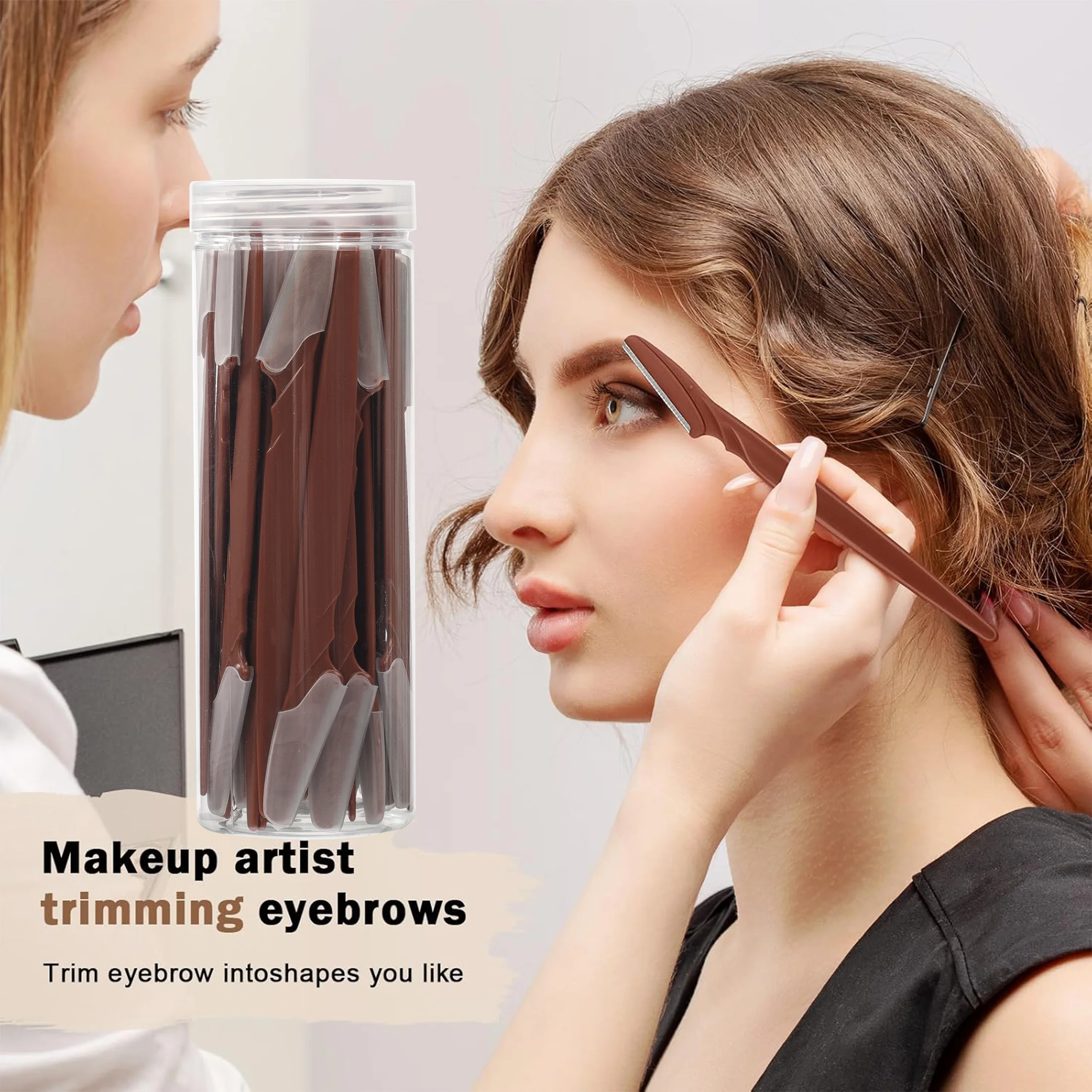 

5/10/30/40Pcs Eyebrow Trimmer Face Blade Shaver Portable Eye Brow Epilation Hair Removal Safety Eyebrow Cutting Makeup Tools
