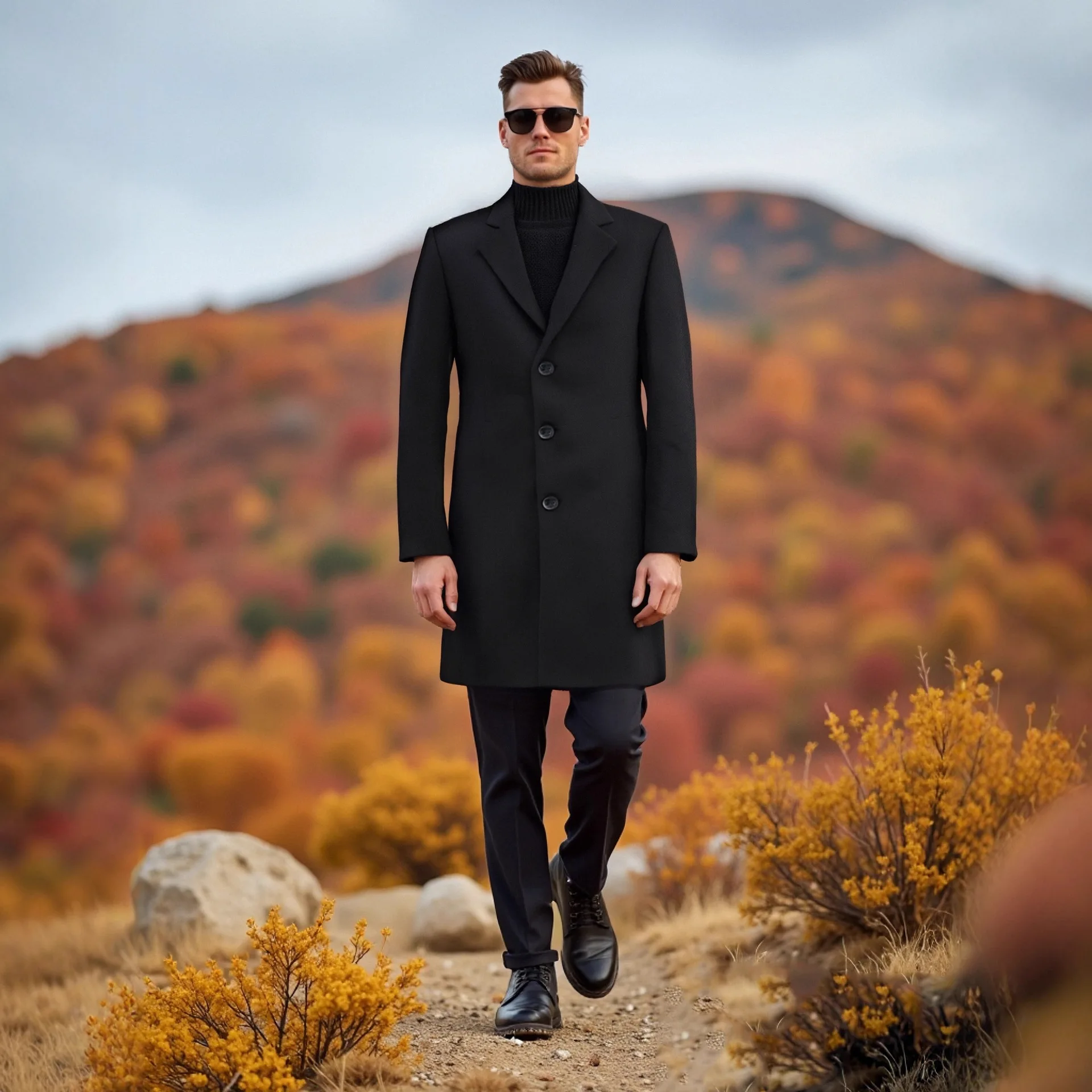 

Classic Charm Light Luxury High-end Coat Versatile Slim Fit Medium And Long Trench Coat