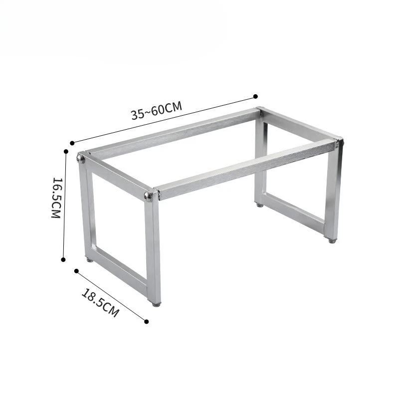 35-60cm Seasoning Holder Multi-functional Stainless Steel Retractable Single Layer Season Box Holder Bracket Home Kitchen Tool