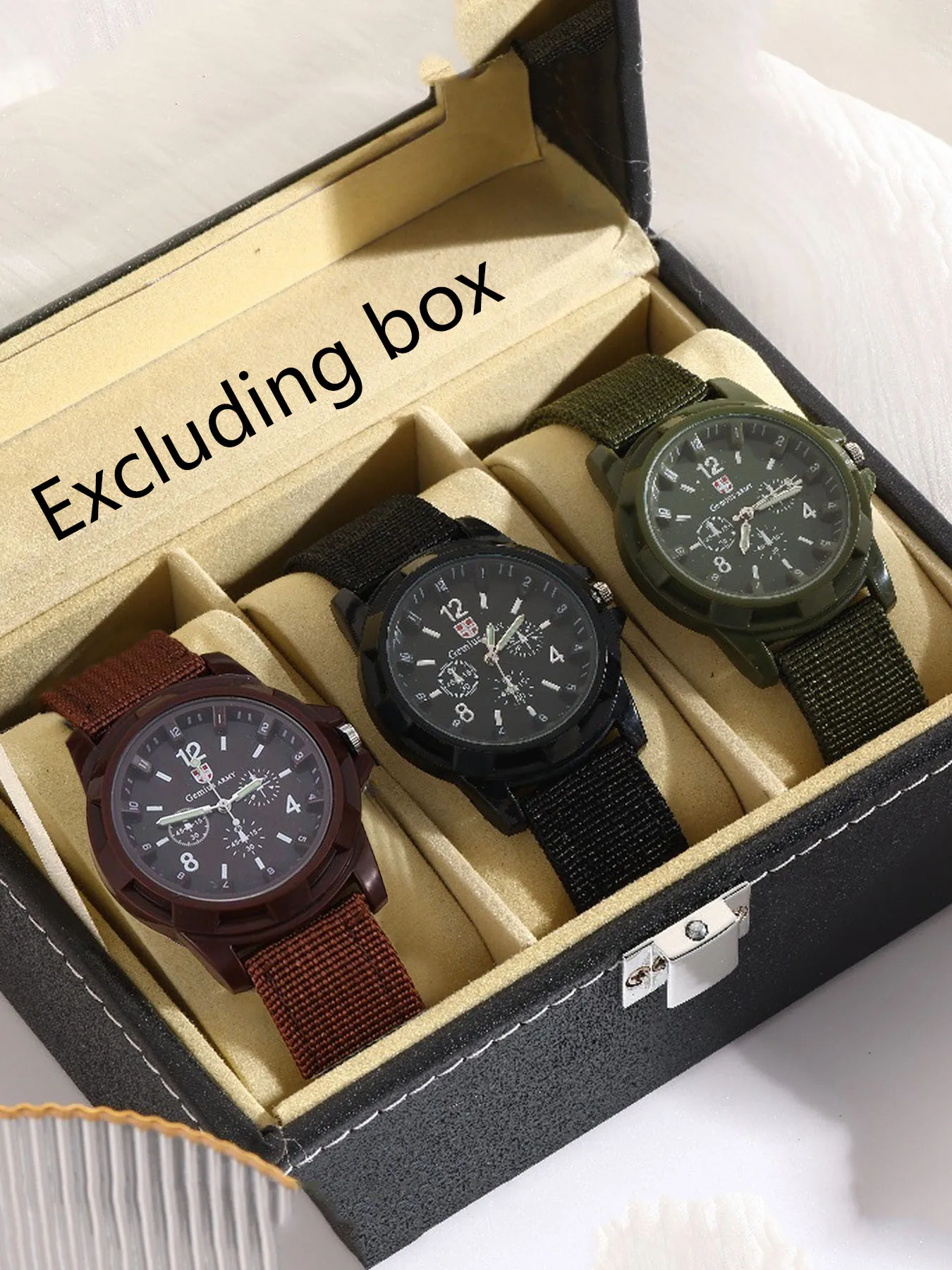 

three-piece set Fashion, leisure, business, multifunctional outdoor night light men's watch, student watch, quartz watch