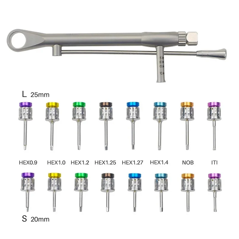 Dental Implant Screw Driver Torque Wrench Screwdriver Dental Restoration Tools Kit Dental Implant Instrument