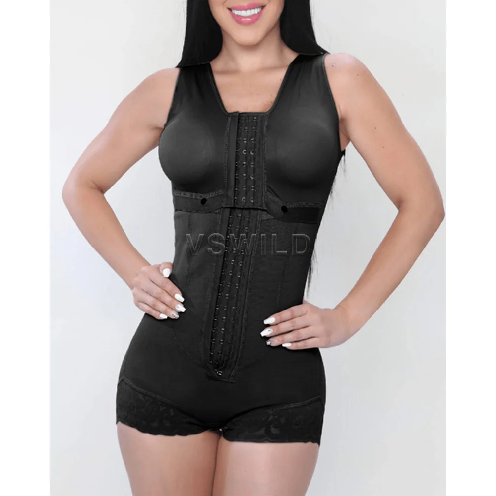 

Fajas Reductoras Y Modeladoras Mujer Waist Trainer Body Shaper Lace Shapewear Women Lenceria Femenina Sleeveless haping Bodysuit