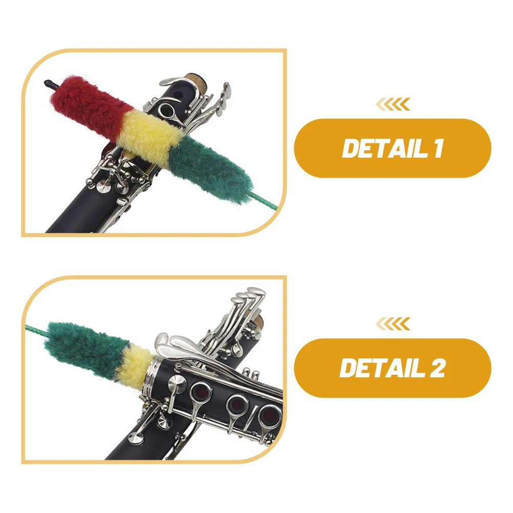 

Clarinet Three-color Brush Maintenance Tools Musical Instrument Cleaner Cleaning