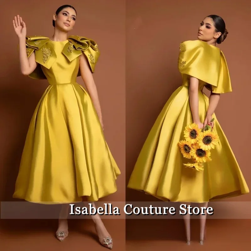 

Customized Retro Unique Design A-line Skirt With Ruffled Shoulders And Beaded Luxury Dress, Showcasing Aristocrati