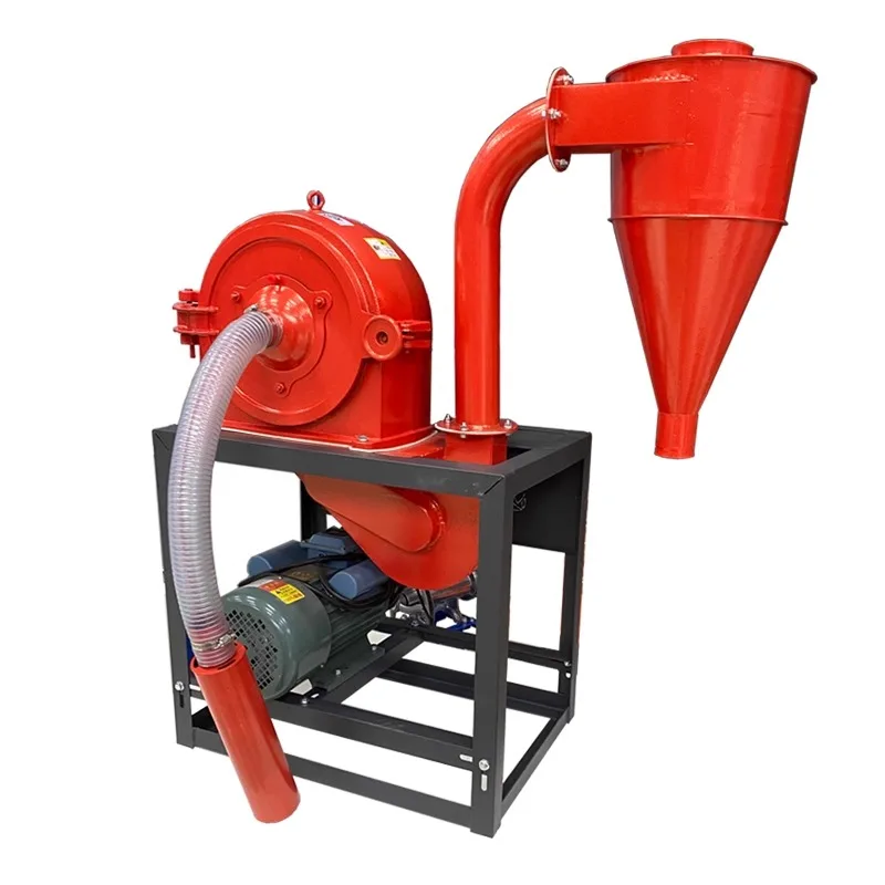 

Fully automatic self-priming corn crusher household electric grain powder machine breeding feed grinding machine