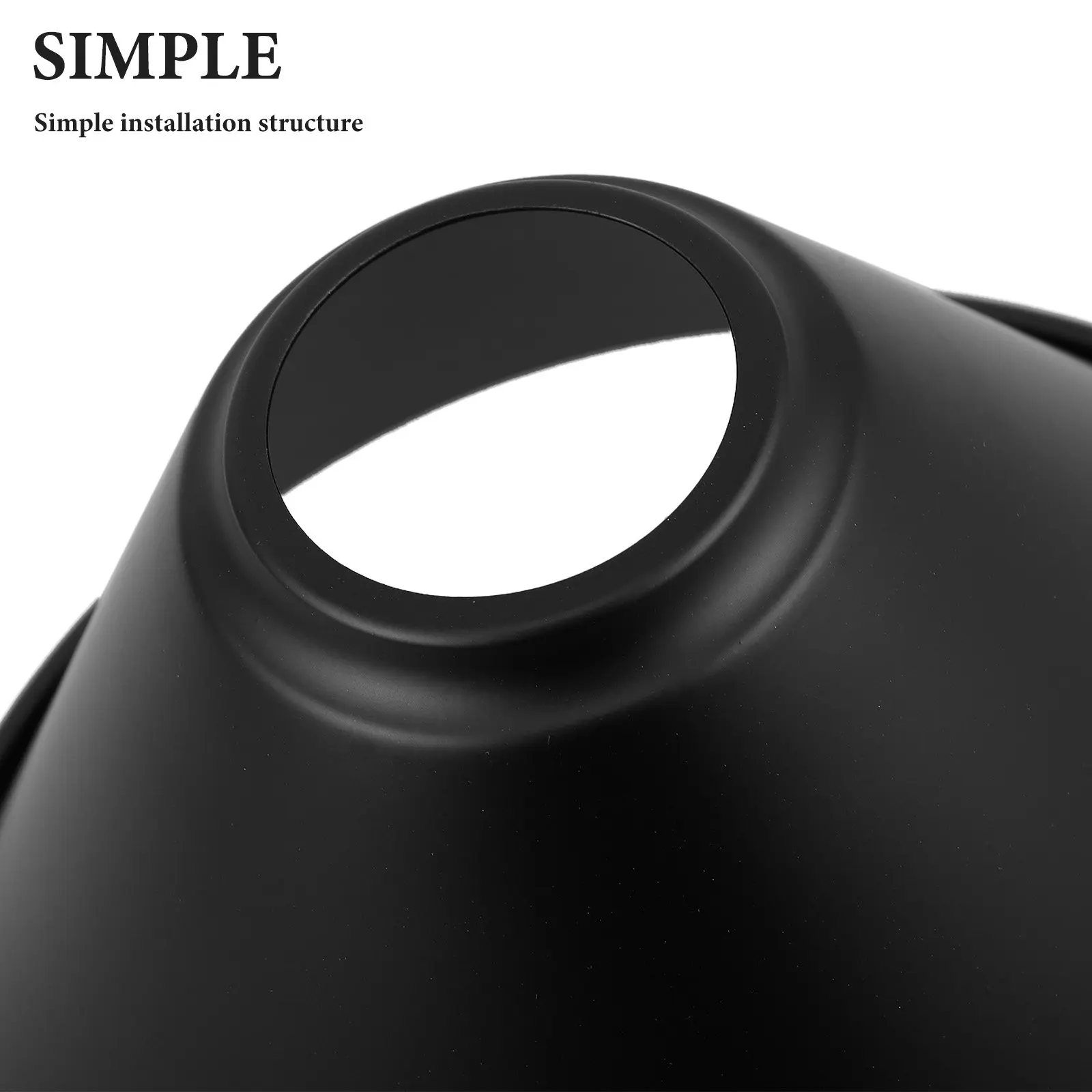 

Промышленный конический металлический плафон для лампы, черный винтажный железный защитный кожух для лампы E27, сменный плафон для освещения, 42 мм