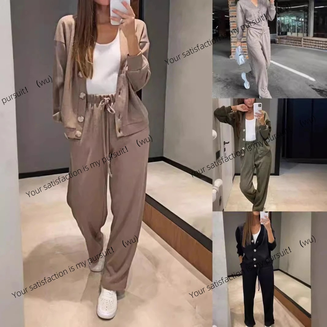 

Осенне-зимний новый популярный повседневный спортивный костюм в Европе и Америке, кардиган, верхняя женская одежда