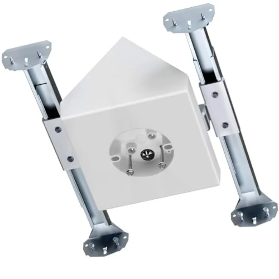 

Ceiling Fan Box 14.5 Cubic-inches Adjustable Fan and Light Fixture Mounting Box Ceiling Fan Mounting Bracket Fits Cathedral Cei