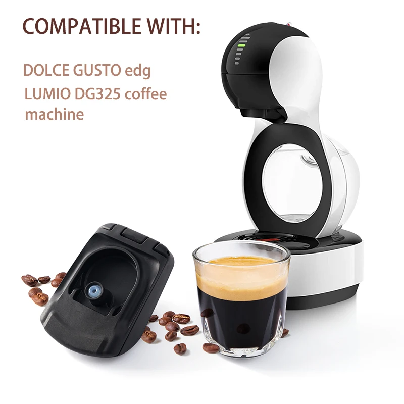 Reusable coffee capsule adapter refillable coffee powder holder for sweet Gusto Lumio EDG325 machine Kremer machine iCafilas