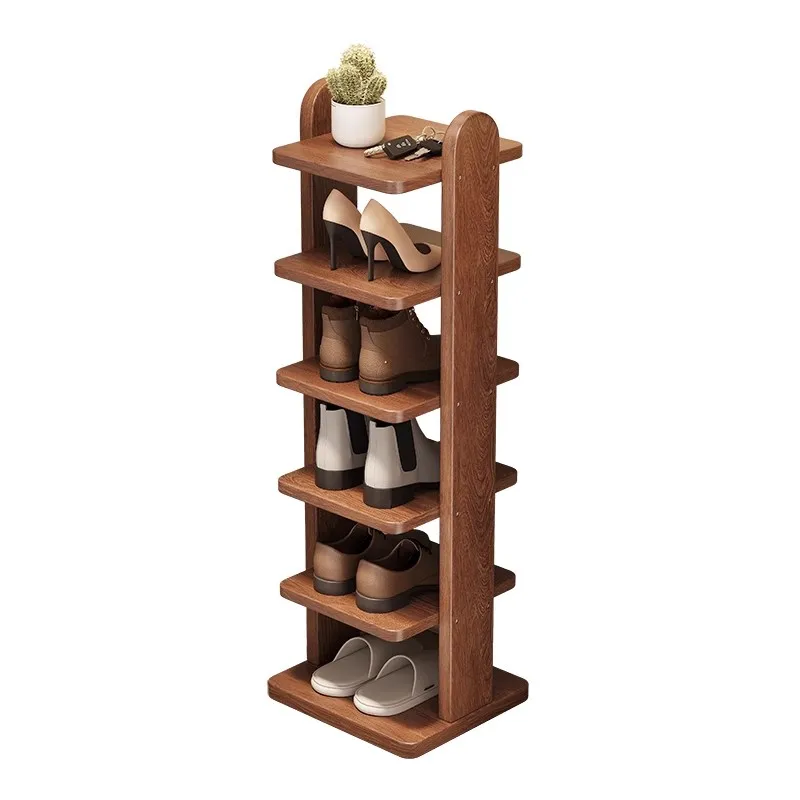 

Shoe rack household door indoor simple narrow shoe cabinet all solid wood storage shoe rack