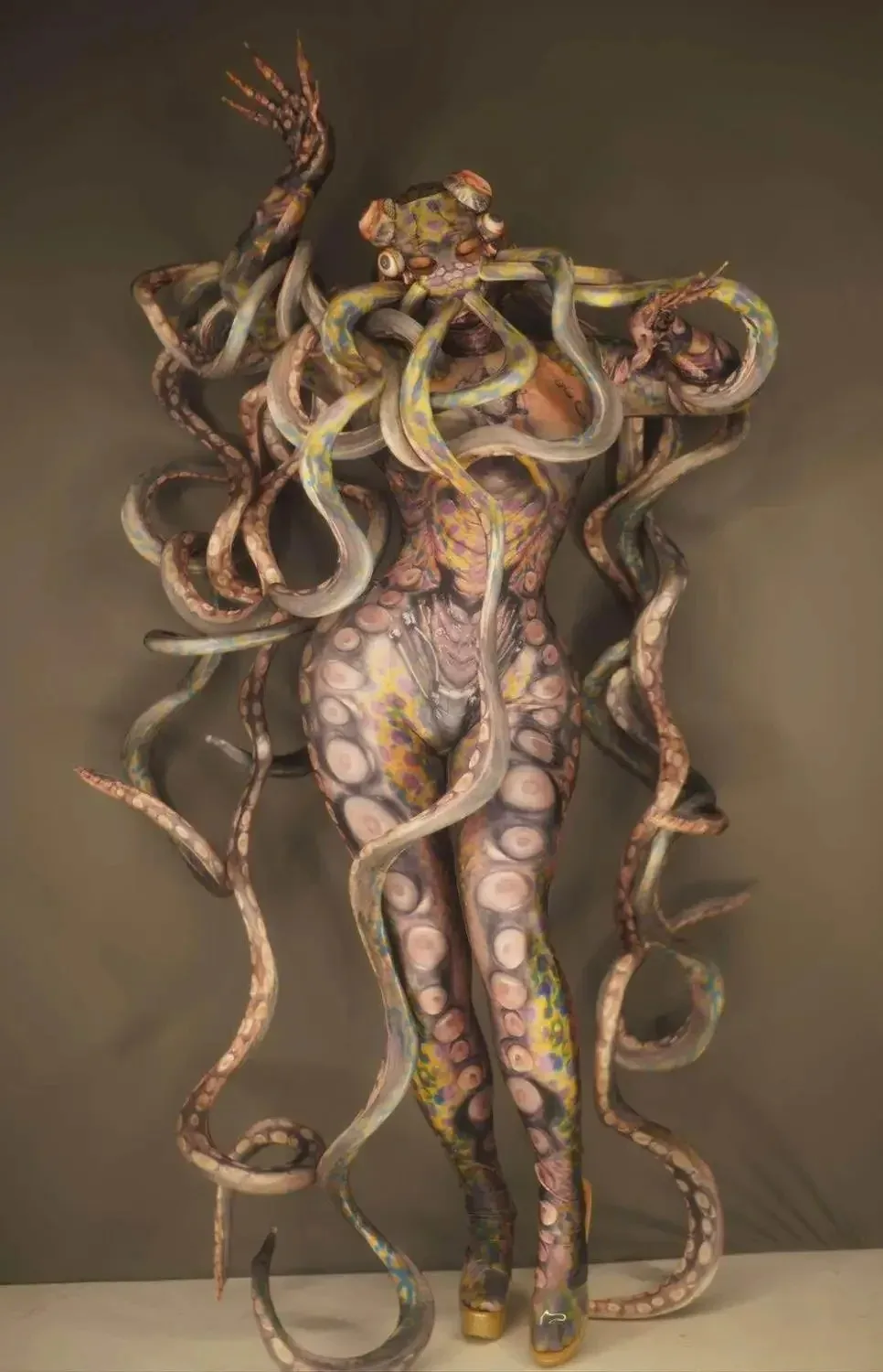 Schreckliche Oktopus-Monster-Cosplay-Kostüme für Damen und Herren, Tentakel-Jumpsuit, Erwachsenen-Rollenspiel-Tänzer 2026 – Detail 2