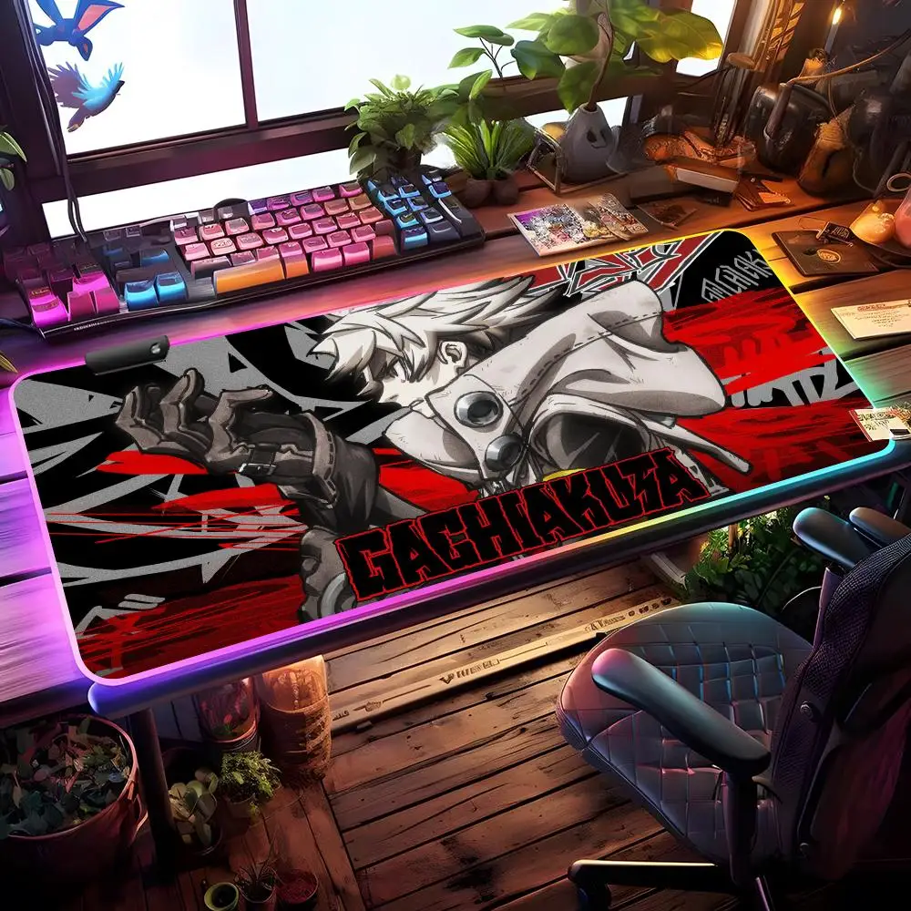 

Gachiakuta Mouse Pad RGB Gaming Mouse Pad Desk Mat HD Gamer Large LED Light XXL MousePads
