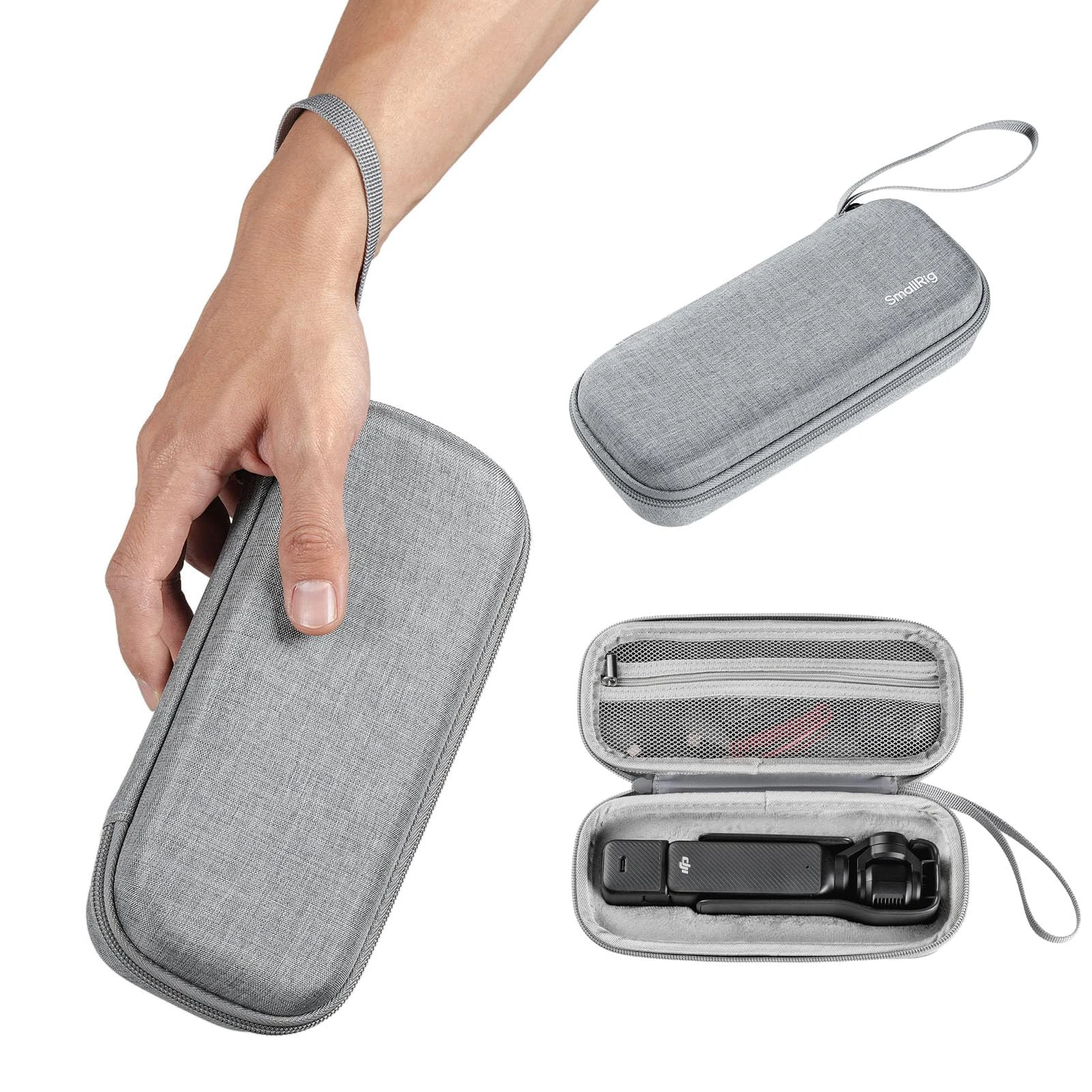 

The carrying bag For DJI Osmo Pocket 3 - hard shell design, luxurious lining and wrist strap