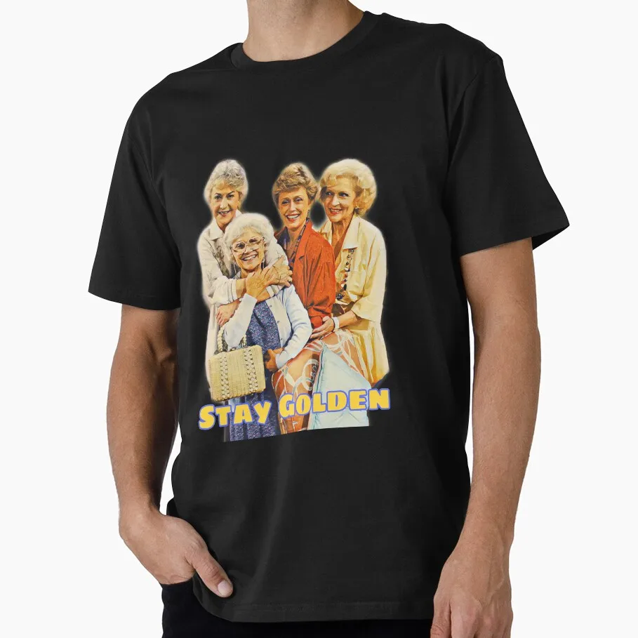 

80's Retro TV Sitcom The Golden Girls Gift T Shirt for fans 100% Cotton Print tee Old Ladies Graphic Clothes US Size Tops S-6XL