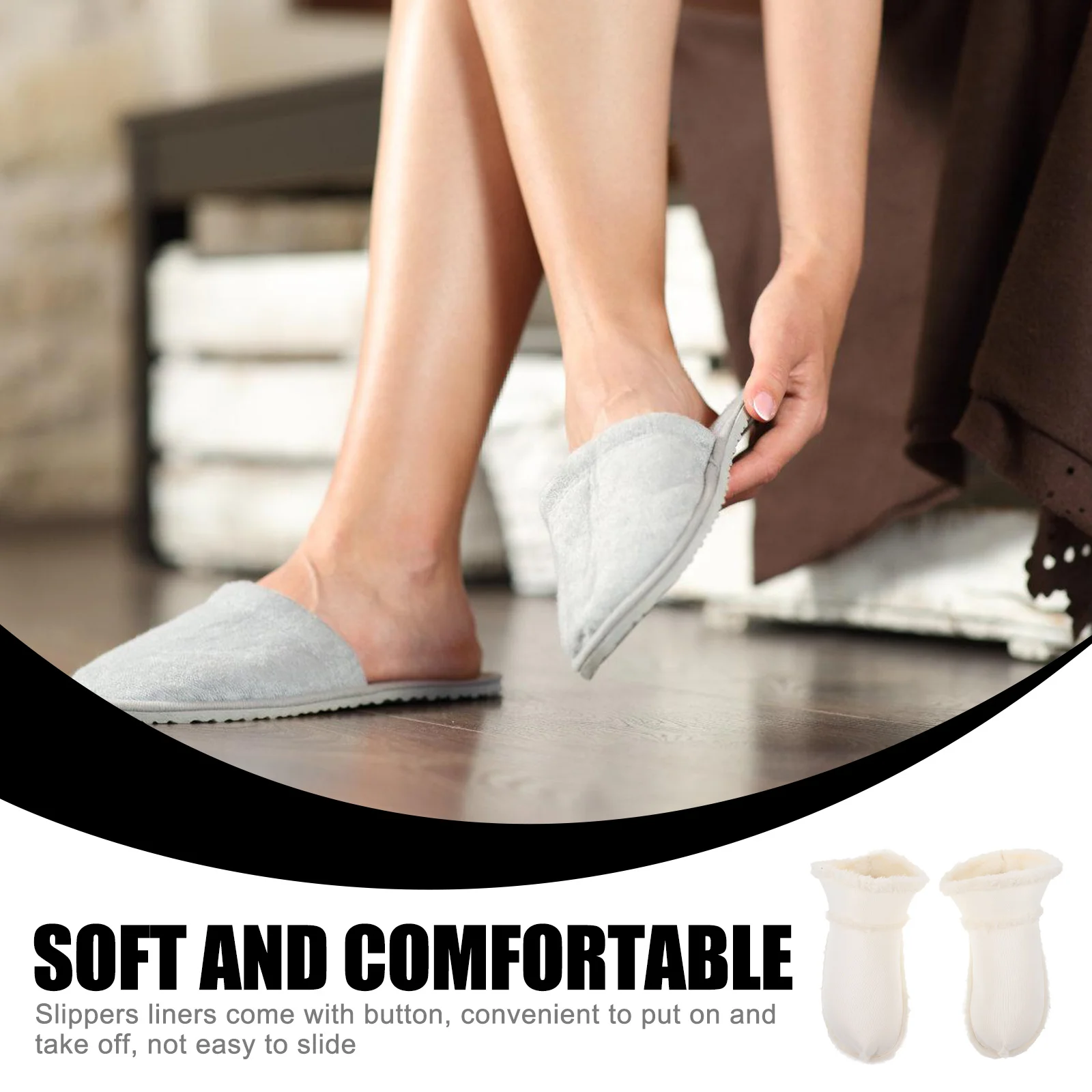 

1Pair Warm Insulated Shoe Insoles Women Cozy Slippers Lining Replacement Inserts Soft Comfortable Footwear Liners