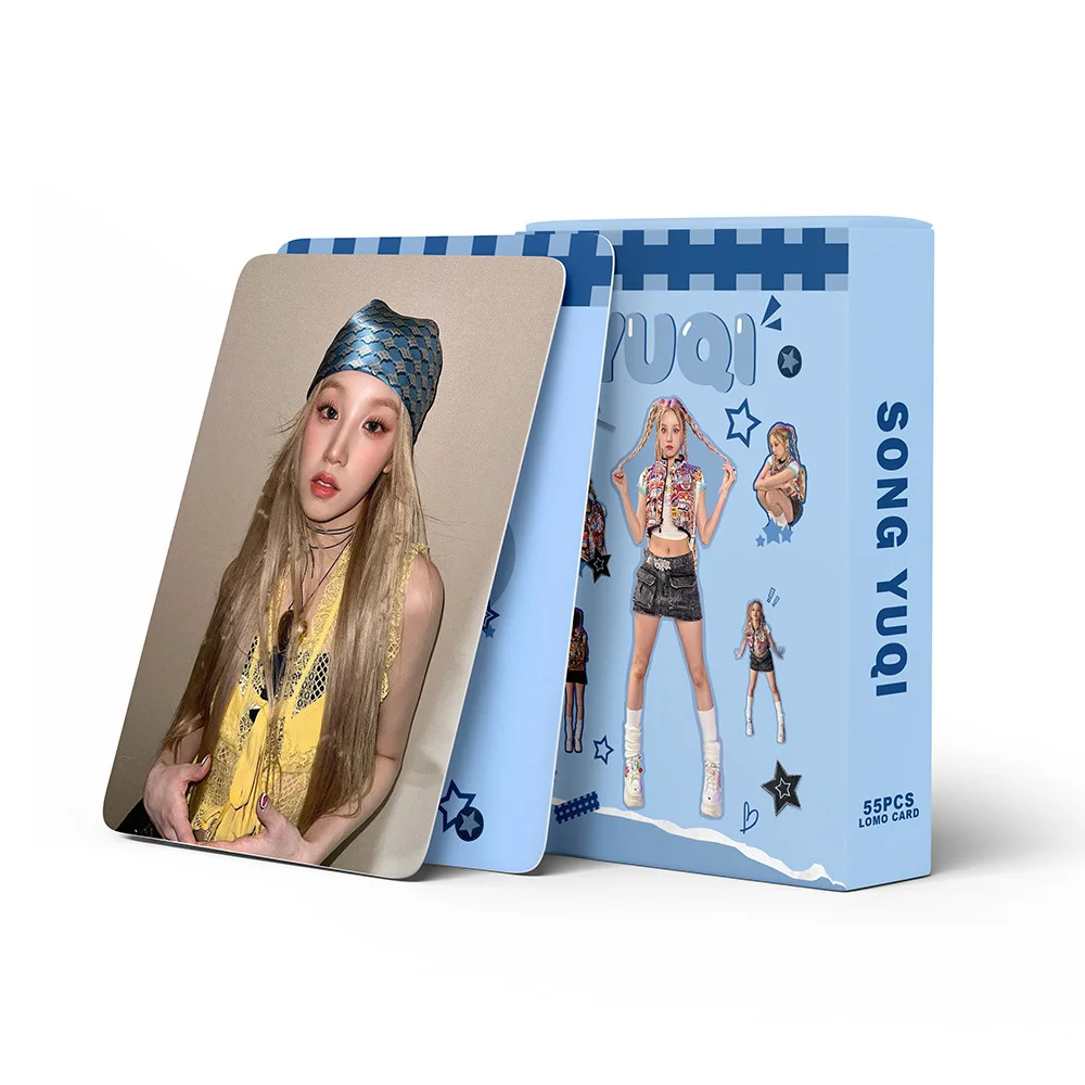 55pcs/Set SongYuQi Personal Photocards High Quality HD Photo LOMO Cards Double Sides Printing Postcards (G)I-DLE Collection Gift