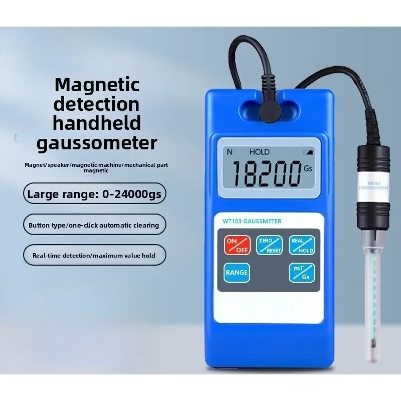 Digital Tesla Meter Magnetometer Magnetic Field Tester Magnet Force Magnetometer