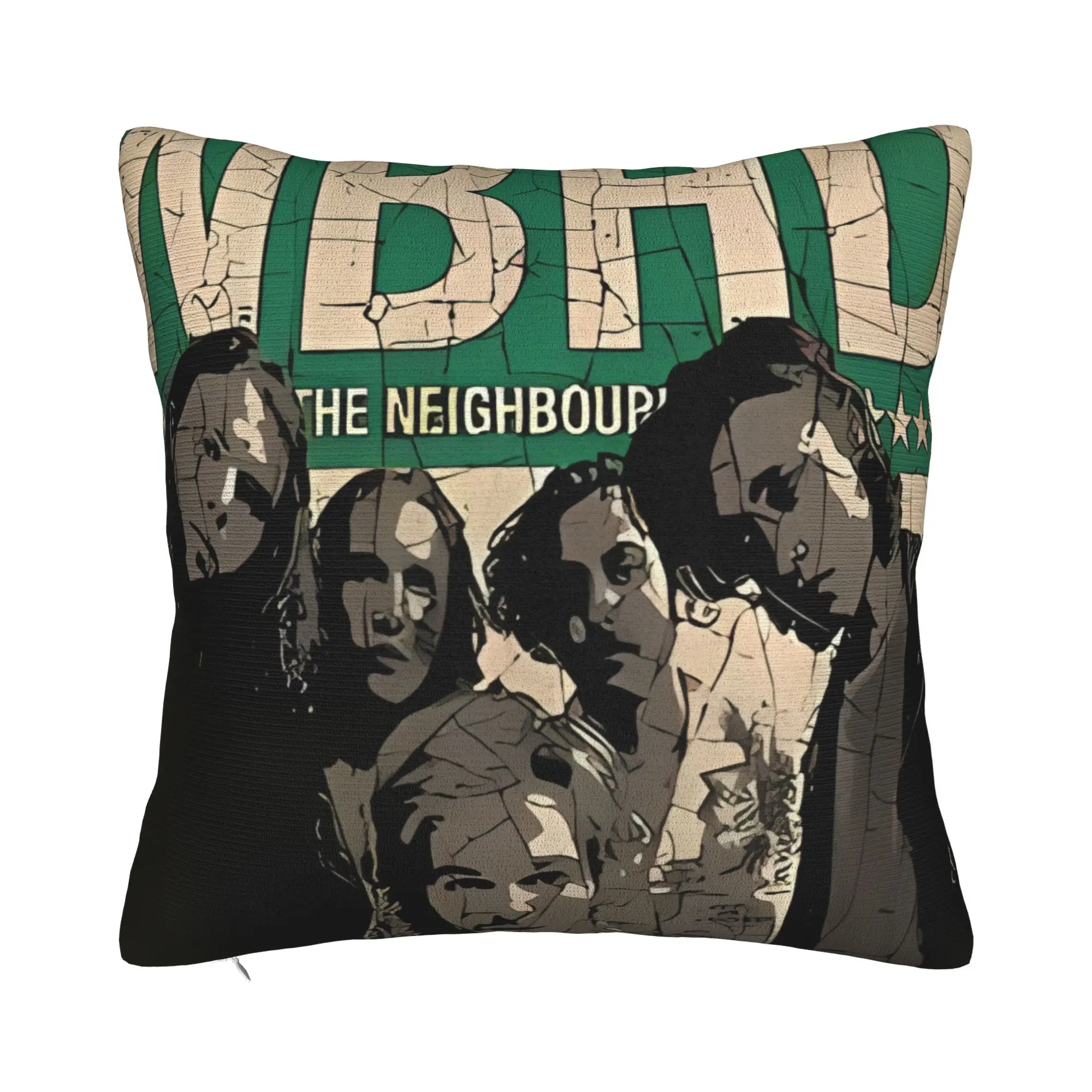 Nbhd Vtg Poster For Porch Patio Couch Sofa Living Room Outdoor Pillowcases The NBHD Neighbourhood Pillow Cover Soft Durable