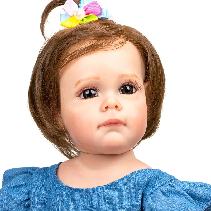 21inch Baby Girl Dolls Reborns for Doll Birthday Gift Real & Soft Touching Caucasian for Doll with Beautif