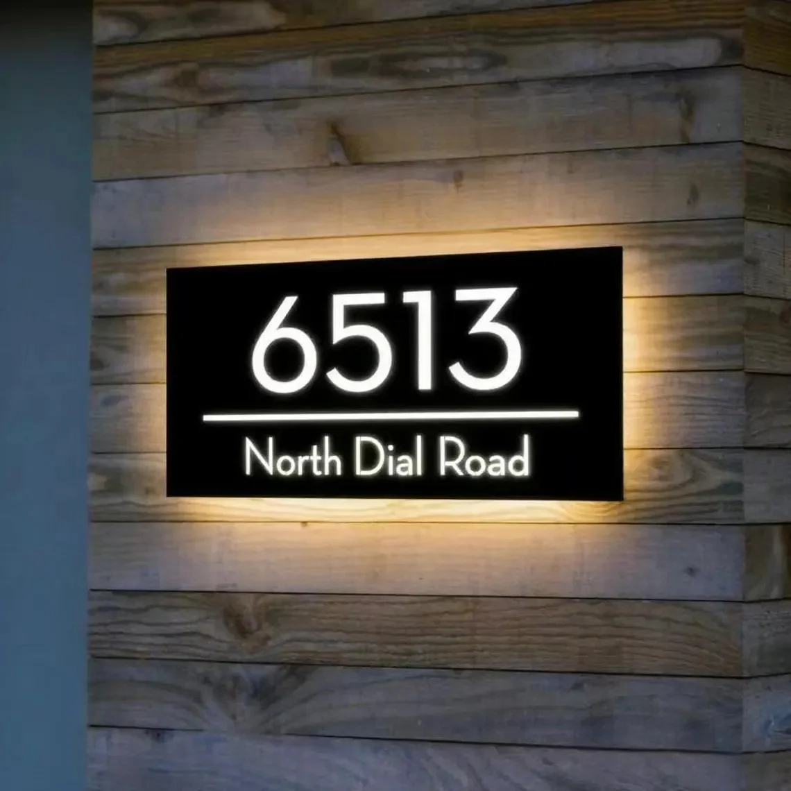 

Custom Backlit House Number Sign ,Metal Address Sign ,Modern Address Plaque ,Personalized Home Number Sign ,Address Decor