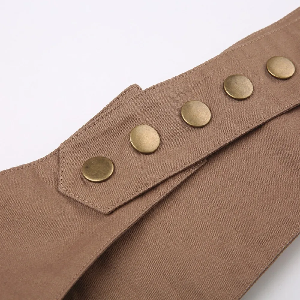 

Поясная сумка-бананка из сплава в стиле гранж, винтажный декор для джинсов, широкий коричневый ремень в стиле хип-хоп с карманами, уличная одежда