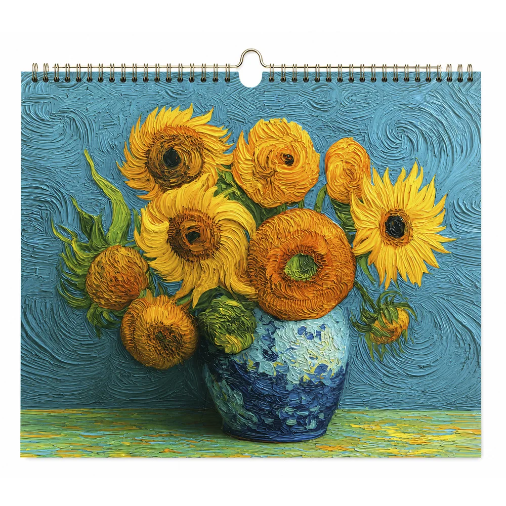 2027 Art Wall Calendar Tropical Floral Illustrations Spiral Hanging Calendar Monthly Schedule Planner Wall Decor Gift for Home