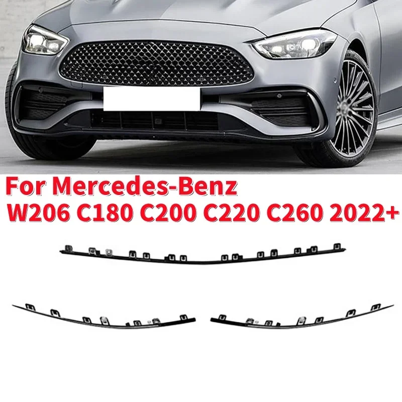 

Car Front Bumper Trim Strip For Mercedes-Benz W206 C180 C200 C220 C260 2022+