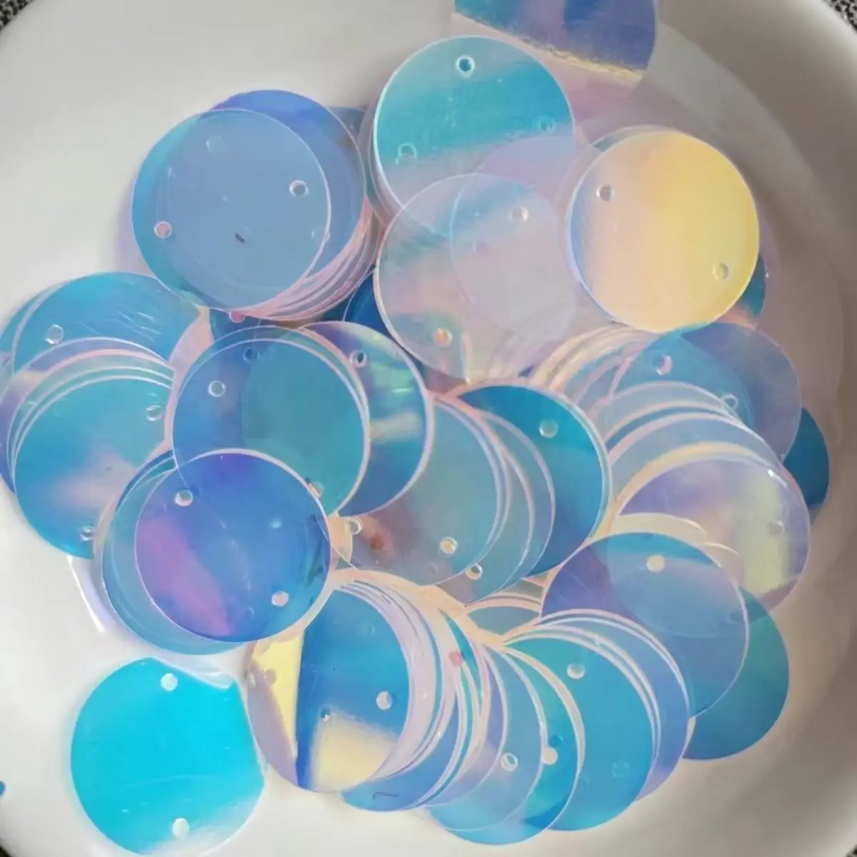 Square Circular Colorful Acrylic Board With 2 Holes, Curtain Decoration, Party Decoration Hanging Curtain, Refractive Plate