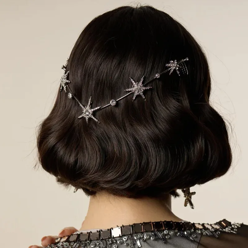 

1 штука украшения для волос в виде звездного созвездия, подходит для всех сезонов, для вечеринок, изысканный и мечтательный, нишевый аксессуар