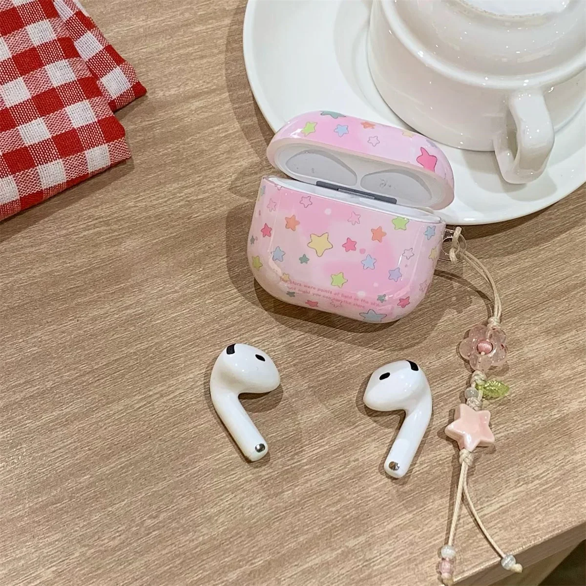 Funda para auriculares para Airpods 4, diseño lindo Animal Panda, funda protectora blanca creativa de protección completa para Airpods 1 2 3 pro pro 2