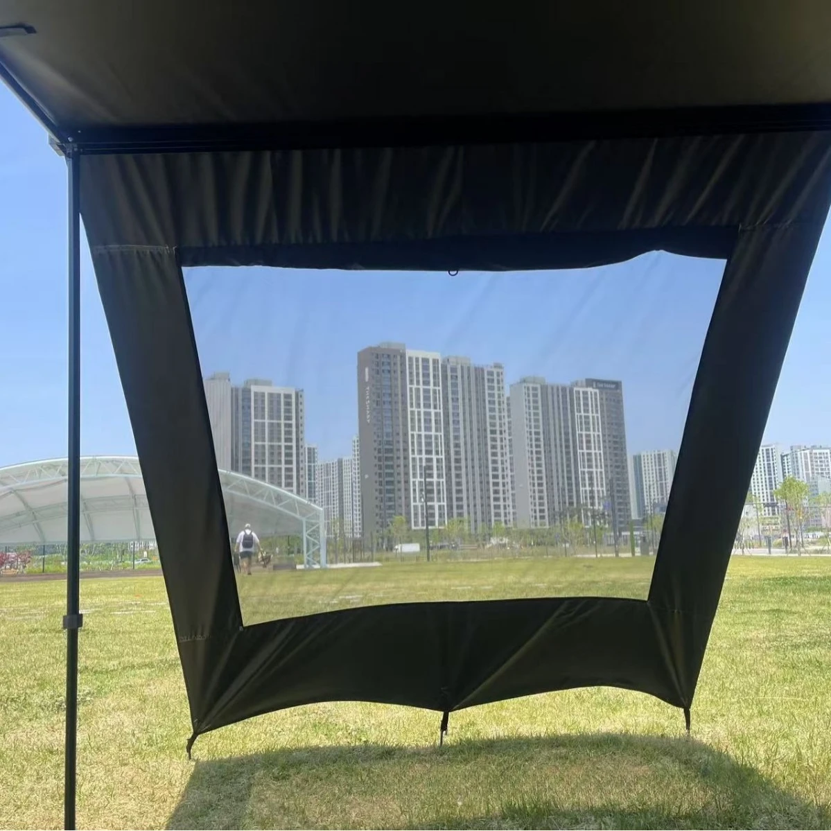 Thickened cloth outdoor tent stall warm windproof car side tent side cloth