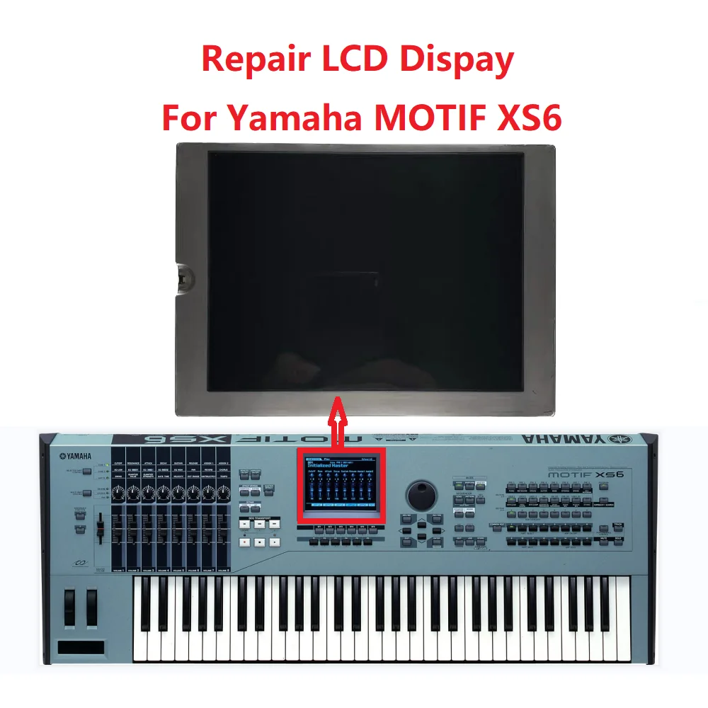 5.7 inch LCD Display For Yamaha Motif XS6 61-Key Synthesizer Matrix Screen Repair