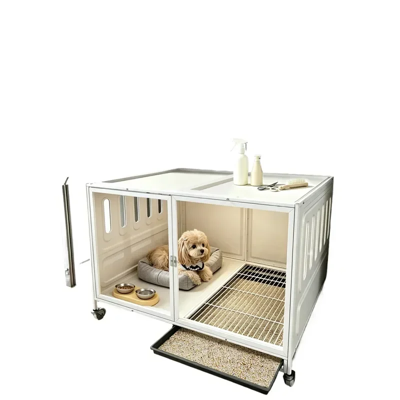 for Dog Villa Household Cage Medium Small Dogs with Toilet Separation One Room One Living Room One Bathroom New Luxury Pet