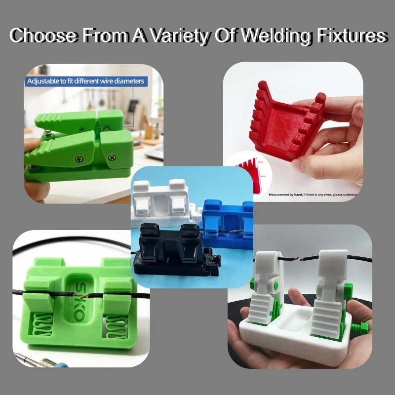 Wire Fixture Set No-Base Cable Clips for Soldering Wiring Heat Resistant ABS Electric Wire Holders  Assorted Management Clamps