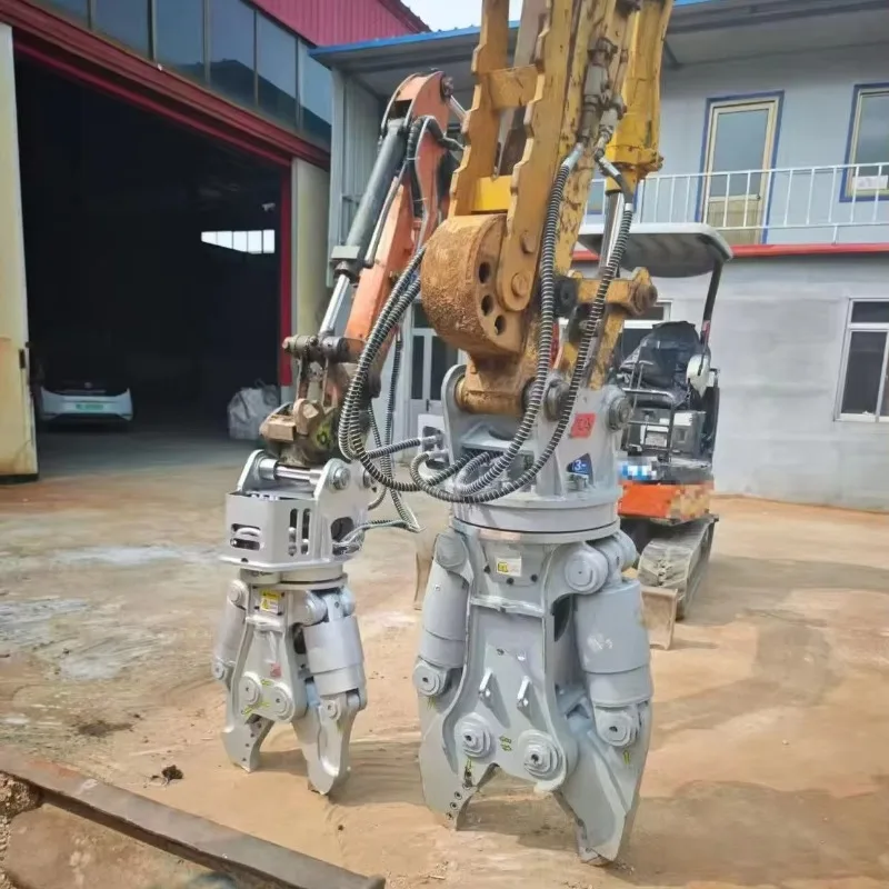 Dual Cylinder Hydraulic Shear High Precision Cutting Tool For Steel Structure Construction Machinery Site