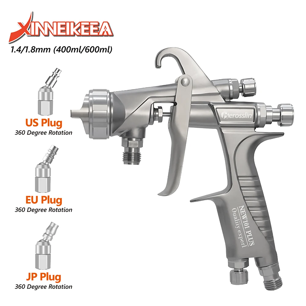 1.4mm 1.8mm High Atomization Automotive Furniture Topcoat UV Varnish Special Industrial High Pressure Spray Gun W-101 Forging