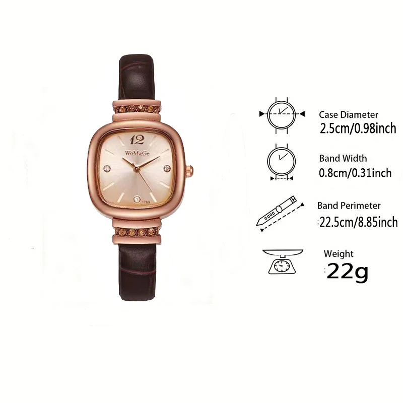 Second-Hand Compact and Exquisite Women's Watch, High-Value Brand, Women's Model, 2026 New Model, Niche Artistic Women's Watch
