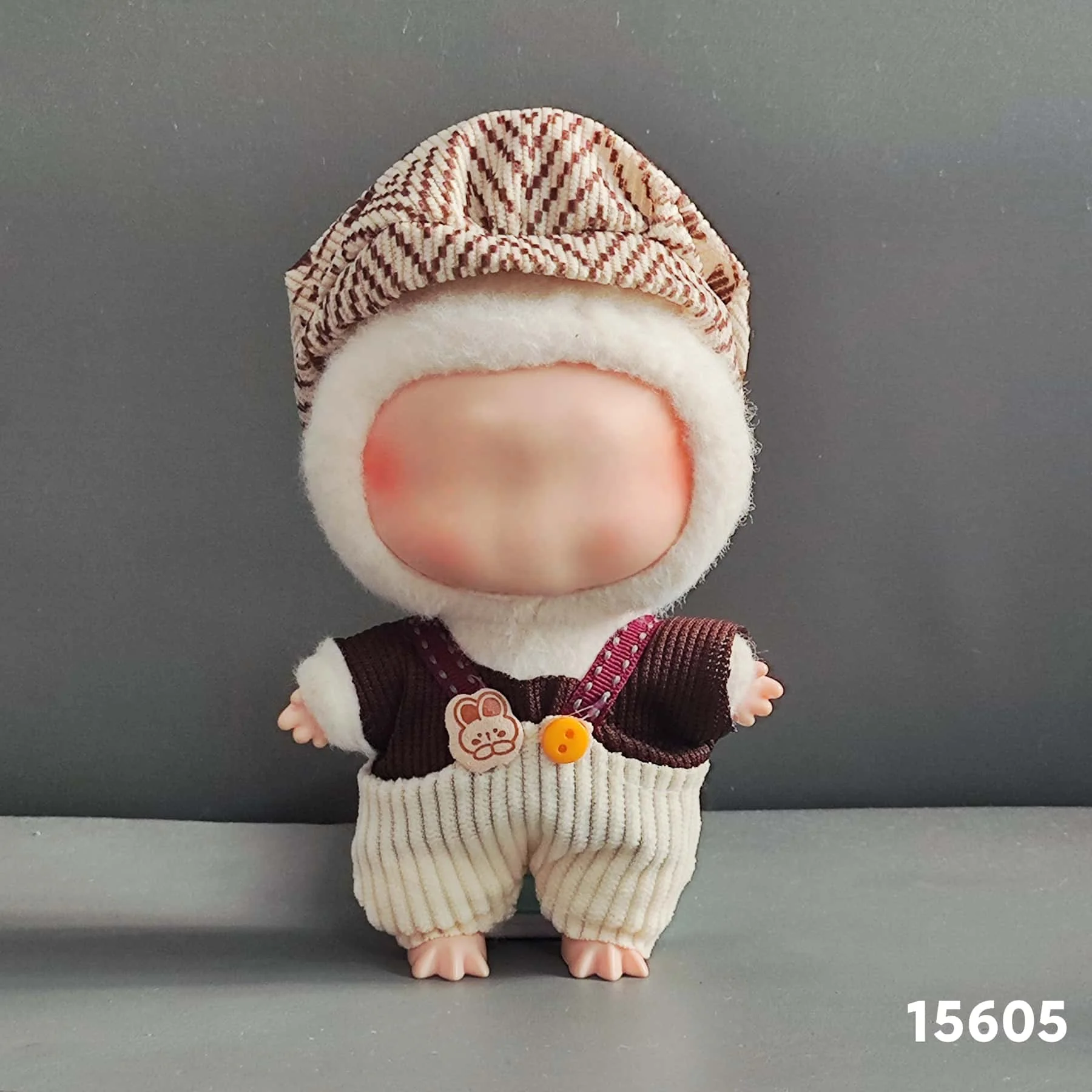 Miniso 17cm Mini Plush Doll Clothes Accessories for Korea Kpop EXO Labubu Idol V1 V2 Sweater Outfit Set Gift