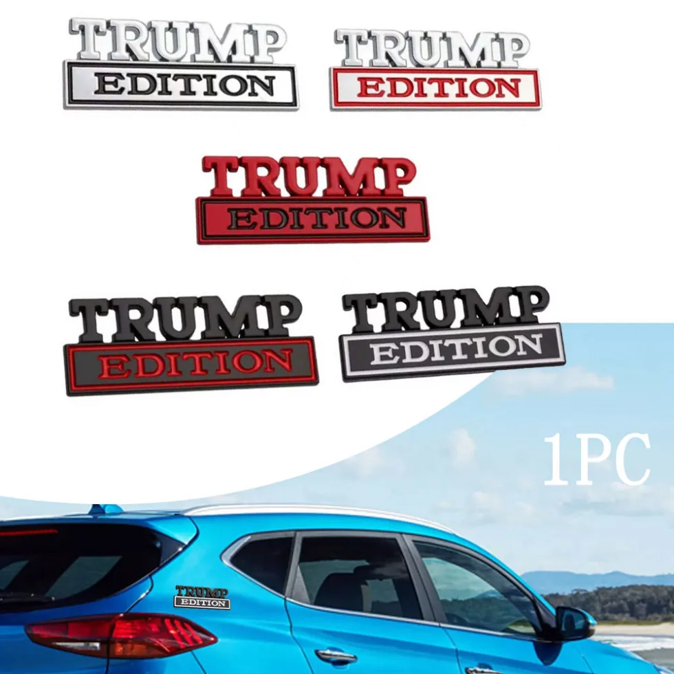 1pc Auto Exterior Accessories Car Trunk Emblem Stickers Car Body Badge Decal Decorative Car Trump Edition Styling Stickers