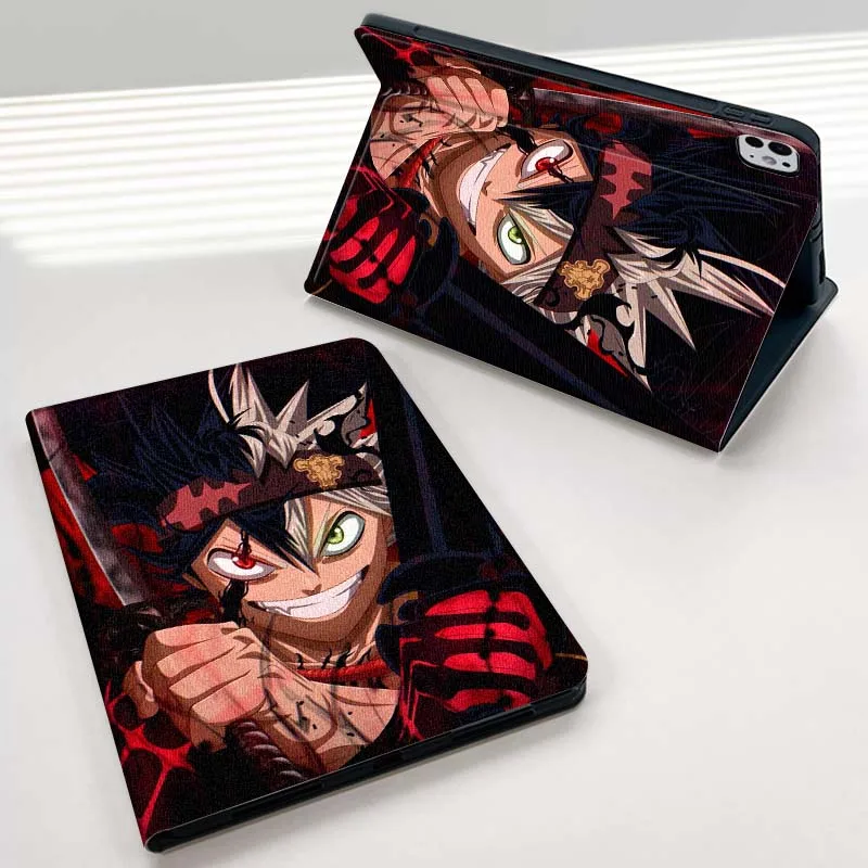 أسود البرسيم الفن أنيمي لباد برو الهواء Mini 1 2 3 4 5 6 7 7 8th 9th 10th 11th 10.2 9.7 10.5 10.9 11 12.9 حافظة كمبيوتر لوحي #1