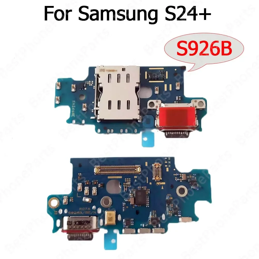 Charge Board For Samsung Galaxy S24 Plus S24+ Ultra S921 S926 S928 Charging Port Plate Ribbon Socket Usb Connector Flex Cable