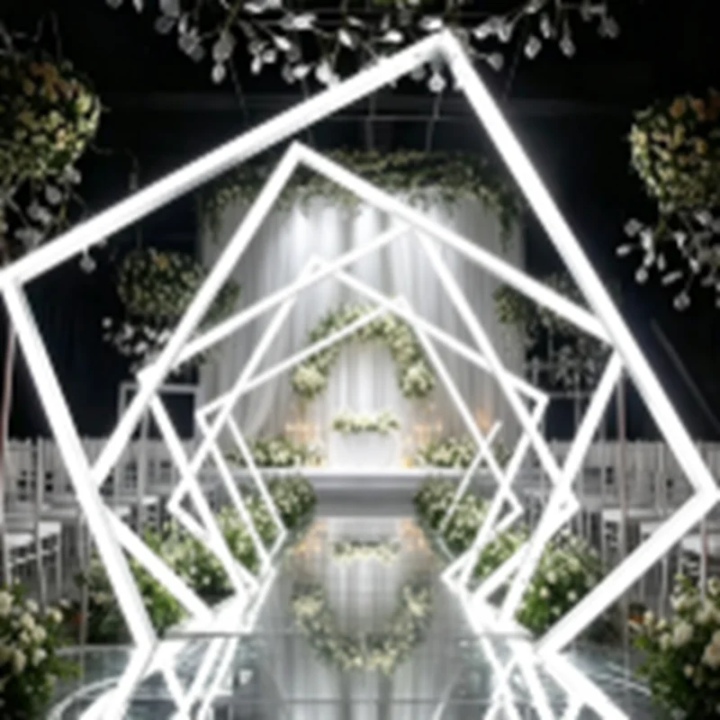 4개 LED 웨딩 파티 용품 매장 금속 아치 배경 호텔 - The Wedding Supply Store 리뷰 및 가격