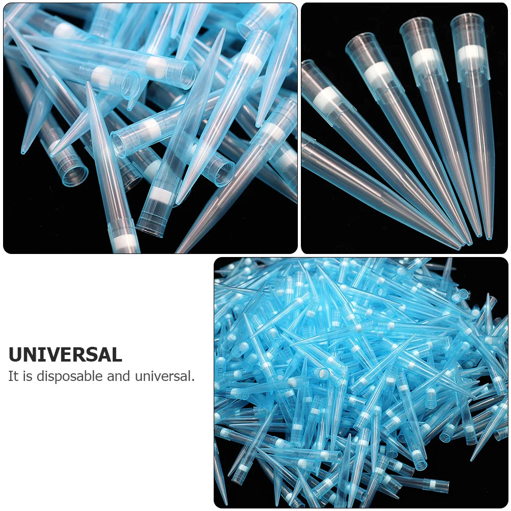 

500 Pcs Pipette Tips Laboratory Pipettor Supplies Scientific for Experiment Plastic