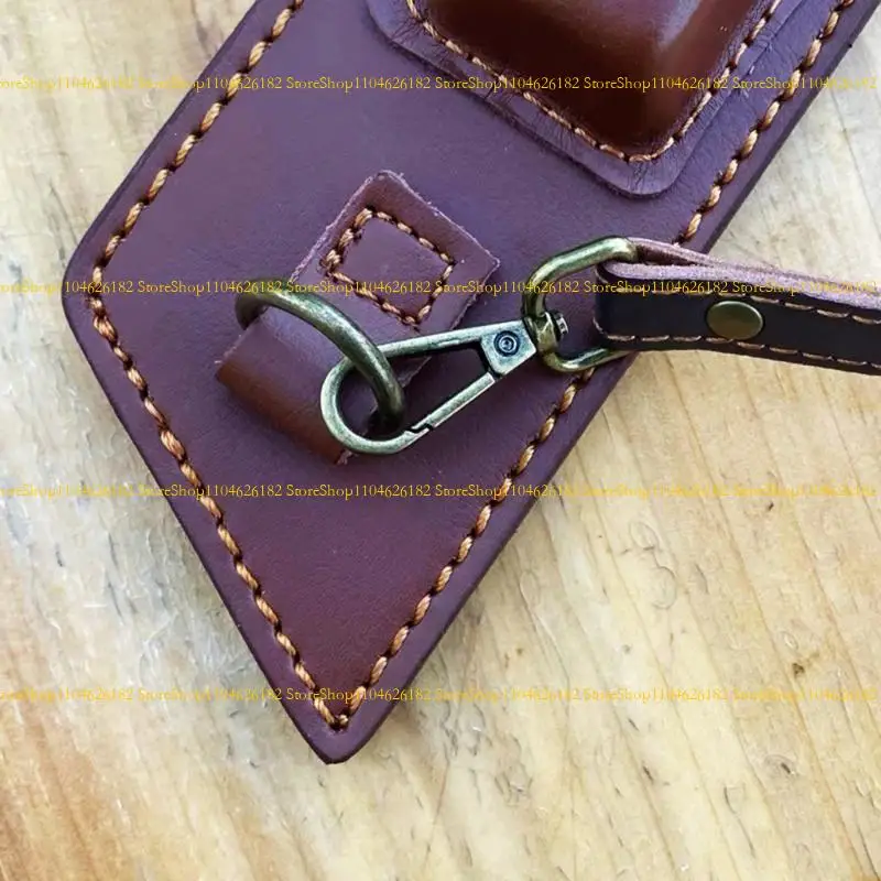 Q2Q4 Portable PU Leather Sheath Cover For Fixed Blade Cutter With Crossbody Strap