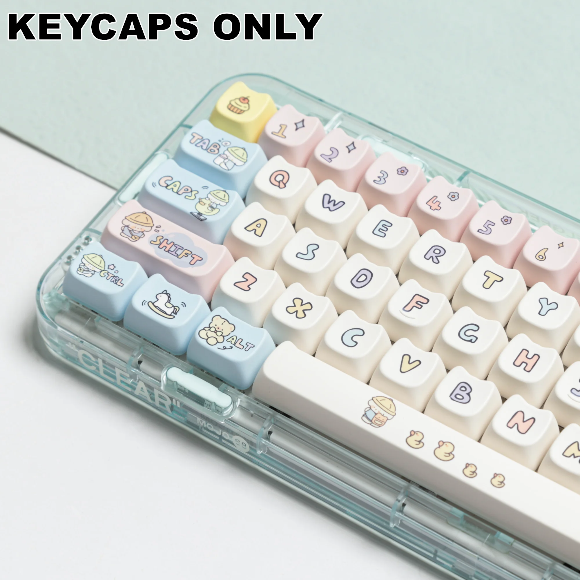 Imagem -04 - Kindergarten Cat Pbt Keycaps Grupo Kit Teclado Mecânico Mao Perfil Dye-sublimated mx Cherry Gateron Switch 138 Chaves