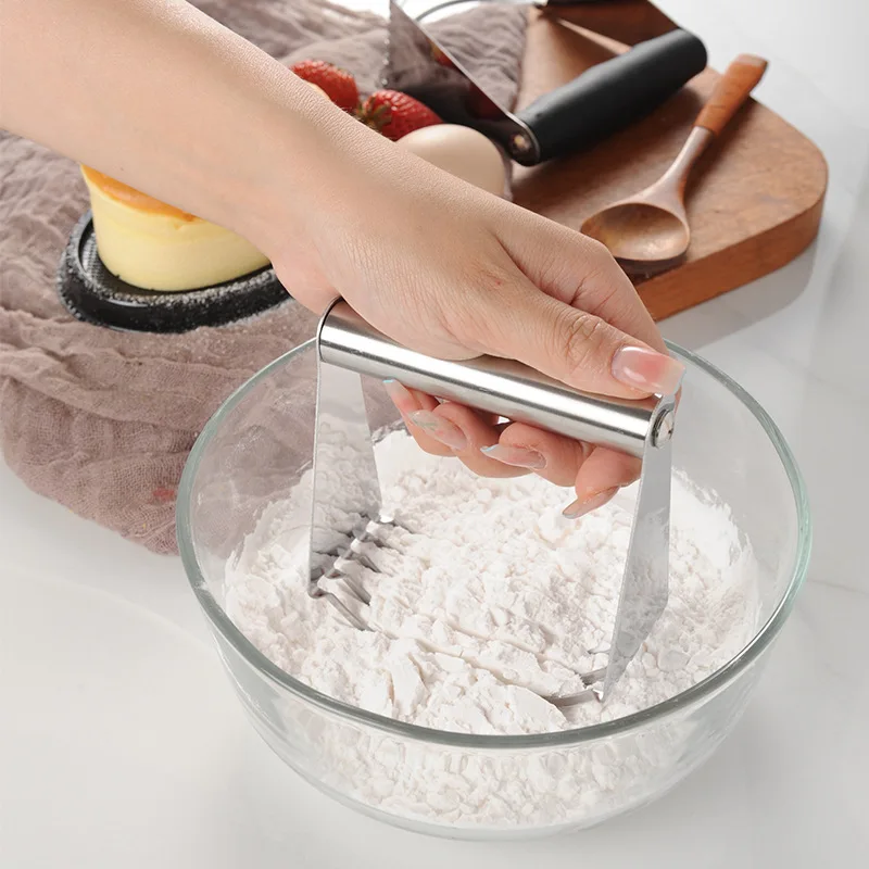 

Stainless Steel Baking Pastry Blades Flour Mixer Gadgets Manual Dough Blender Cooking Tools Baking Tools Kitchen Accessories