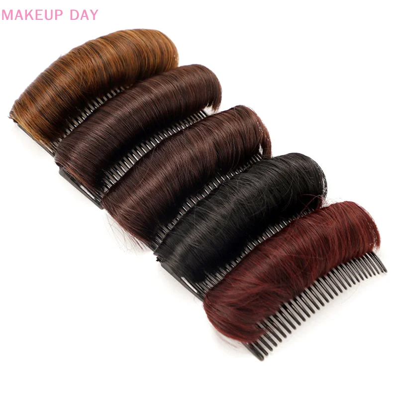 1PC Practical Invisible Fluffy Hair Pad For Female Wig Cushion Stable Comfortable High Temperature Fiber Insert Comb