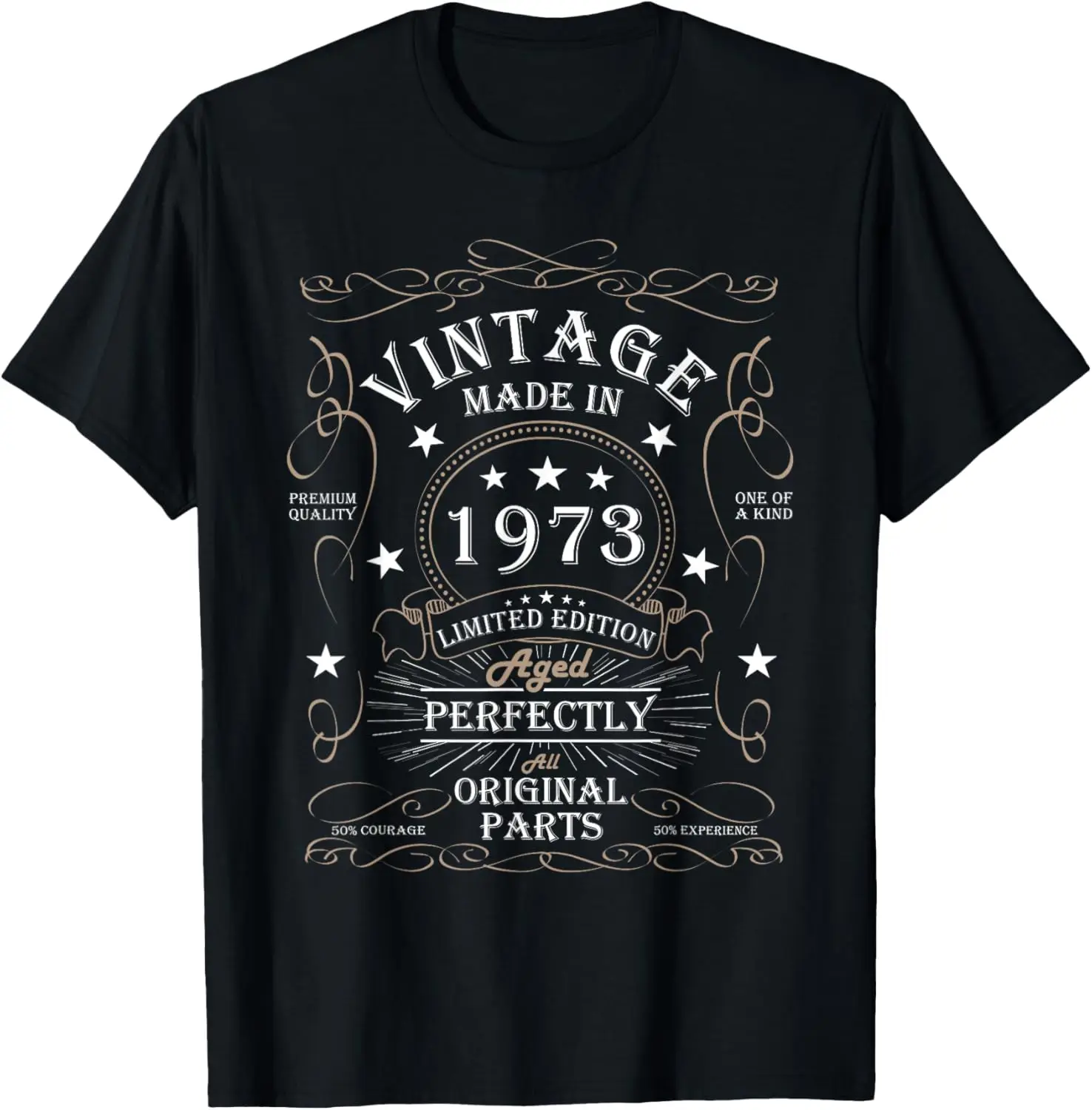 

52nd Birthday Retro Limited Edition Man Woman Vintage 1973 T-Shirt Motorcycle