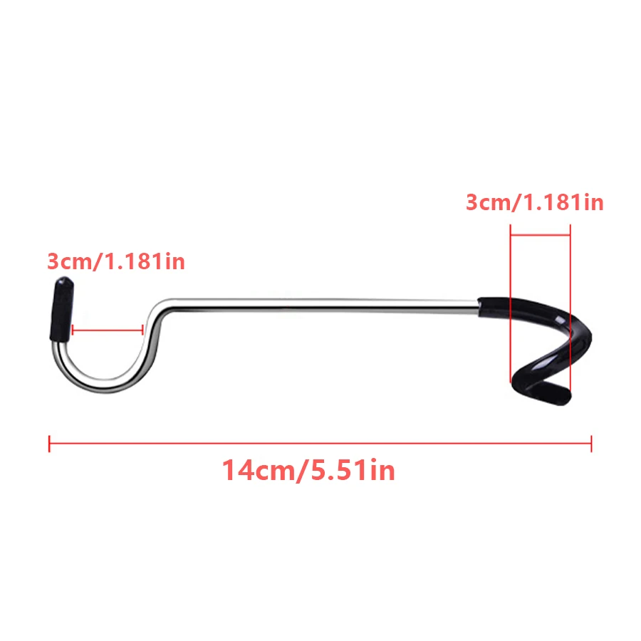 Outdoor Camping Light Pole Hooks Stainless Steel Multi-functional Hooks Camping Equipment Pig Tail Style S-Type Holder Hanger image 2